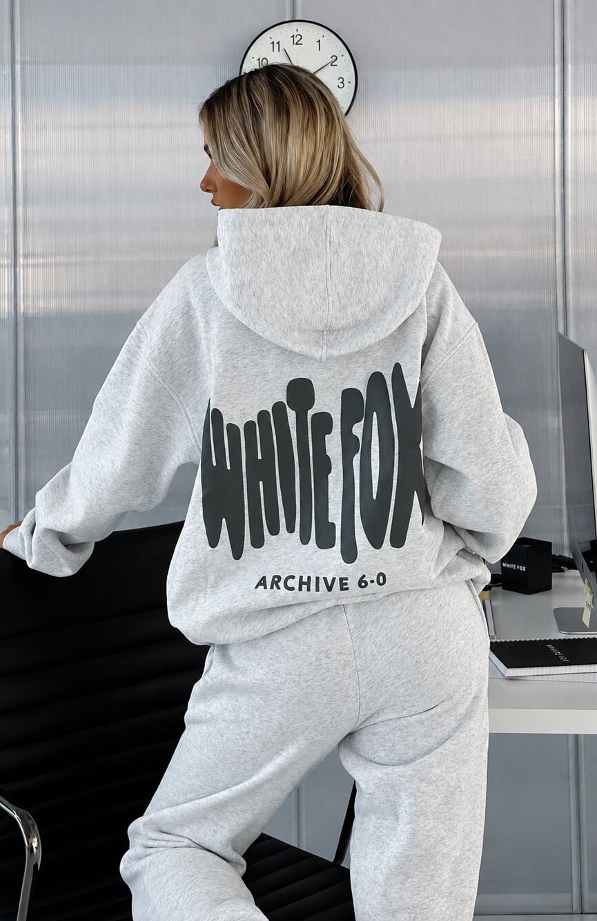 White Fox Women’s Archive 6.0 Oversized Hoodie Gray XXS/XS